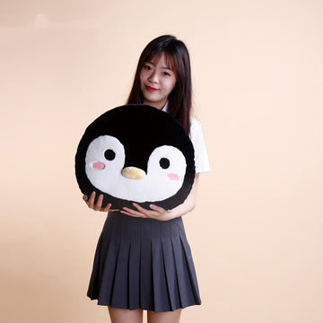 Chubby Penguin Head Stuffed Hugging Pillow